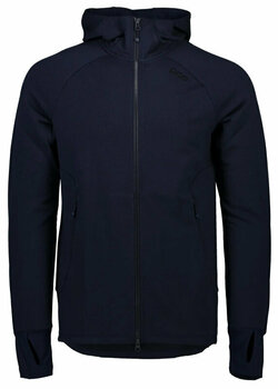 Fietsshirt POC Merino Zip Hoodie Turmaline Navy 2XL - 1