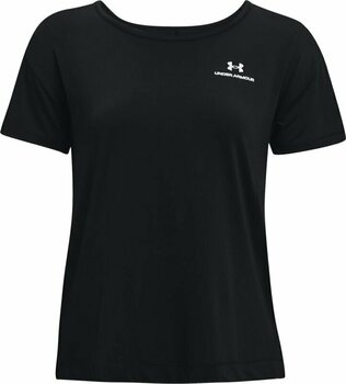Hardloopshirt met korte mouwen Under Armour UA W Rush Energy Core Black/White S Hardloopshirt met korte mouwen - 1