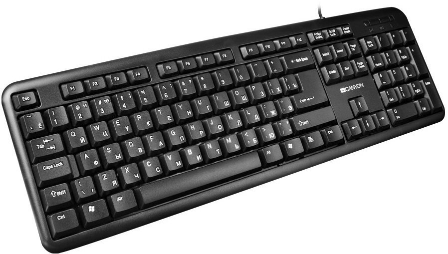 Клавиатура за компютър Canyon CNE-CKEY01-SK