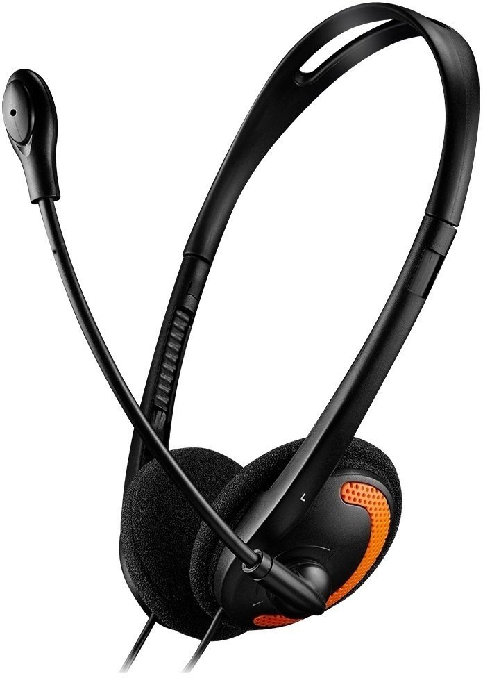 PC-headset Canyon CNS-CHS01BO Sort-orange PC-headset