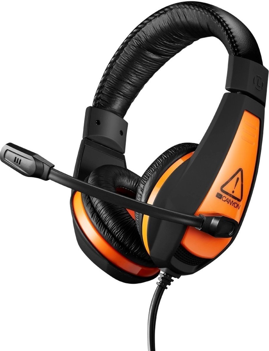 PC-kuulokkeet Canyon CND-SGHS1 Musta-Oranssi PC-kuulokkeet