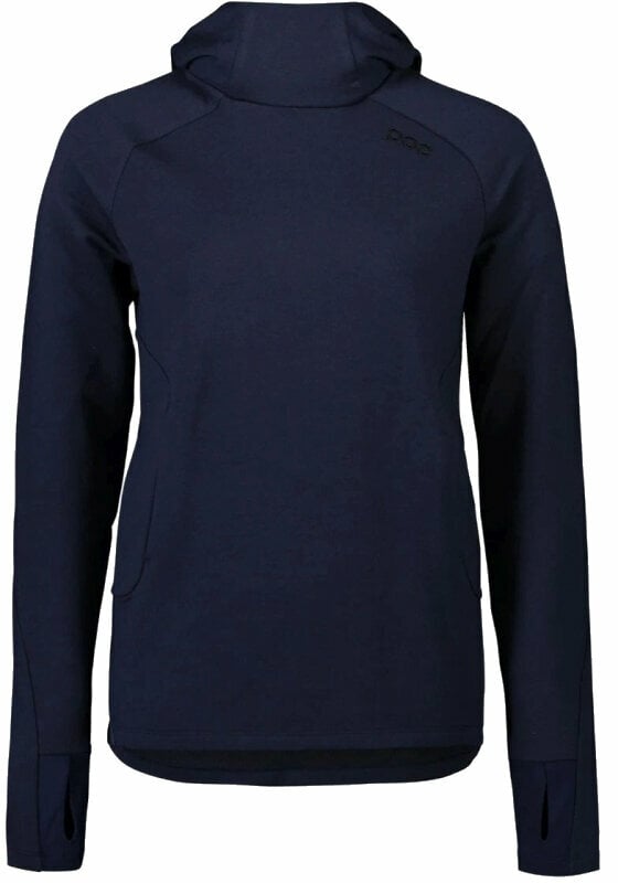 Odzież kolarska / koszulka POC Merino Hood Bluza z kapturem Turmaline Navy L