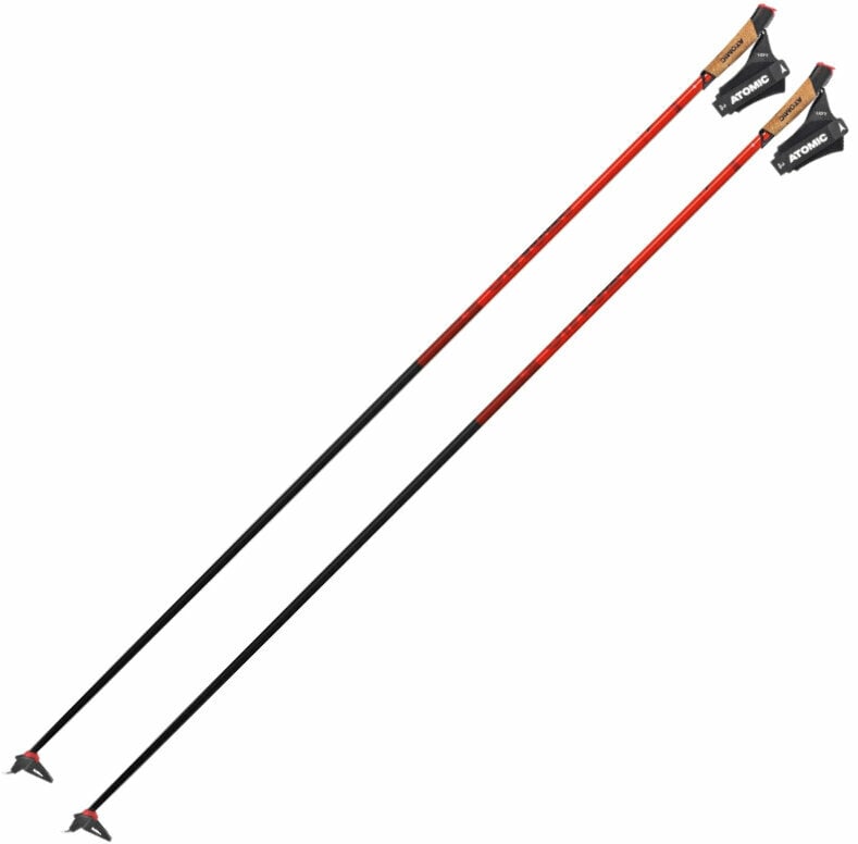 Ski-Stöcke Atomic Redster Carbon QRS Red/Black 140 cm