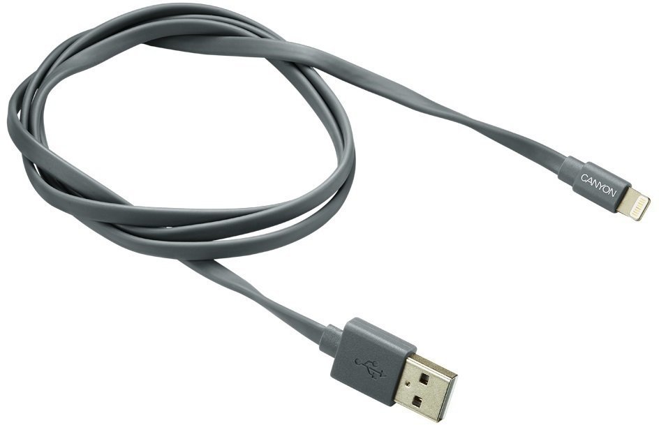 Καλώδιο USB Canyon CNS-MFIC2DG Γκρι χρώμα 6 m Καλώδιο USB