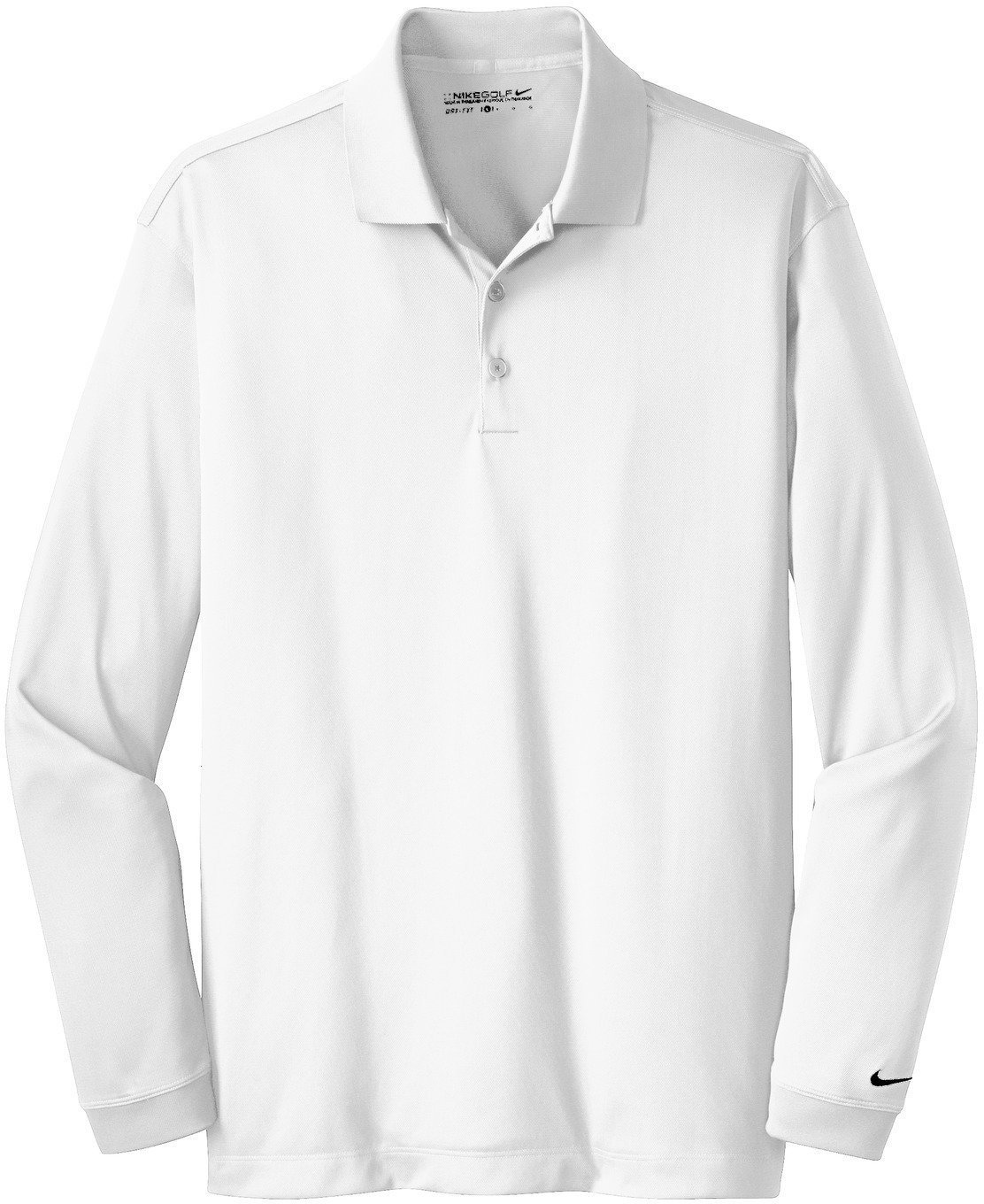 Polo Shirt Nike Dry Core Long Sleeve Womens Polo Shirt White/Black S