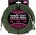 Nástrojový kabel Ernie Ball P06066 Černá-Zelená 7,5 m Rovný - Lomený