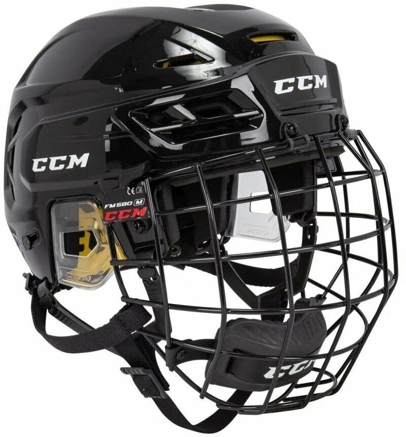 Hockey Helmet CCM Tacks 210 Combo SR Black M Hockey Helmet