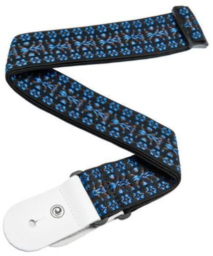 Textile guitar strap D'Addario Planet Waves 50G05 Woven Guitar Strap Hootenanny Blue/Black