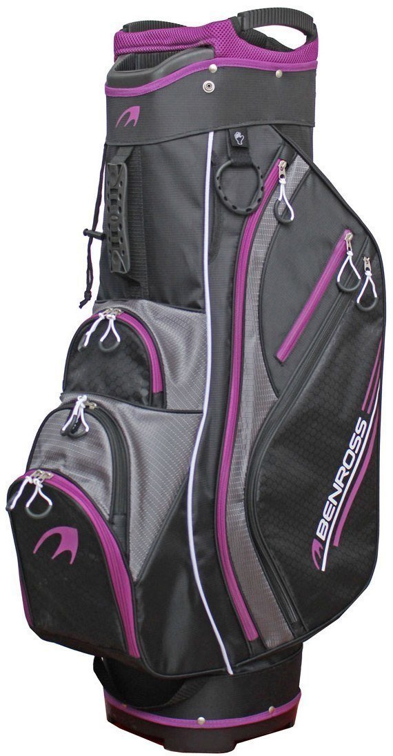 Golftas Benross Pearl Cart Bag Black & Purple
