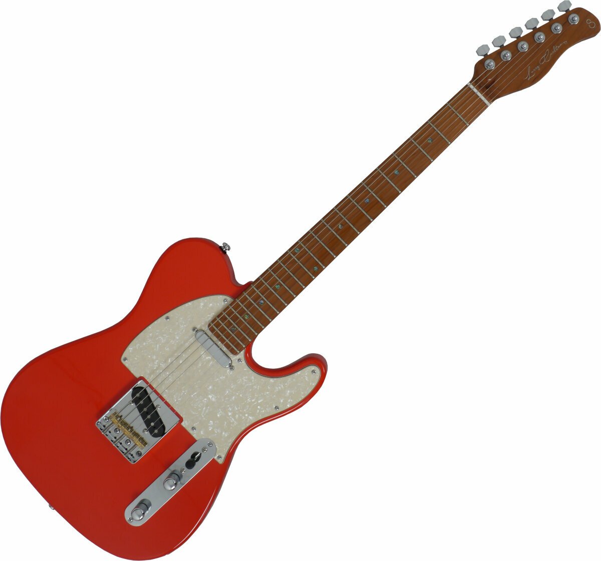 Elektromos gitár Sire Larry Carlton T7 Fiesta Red