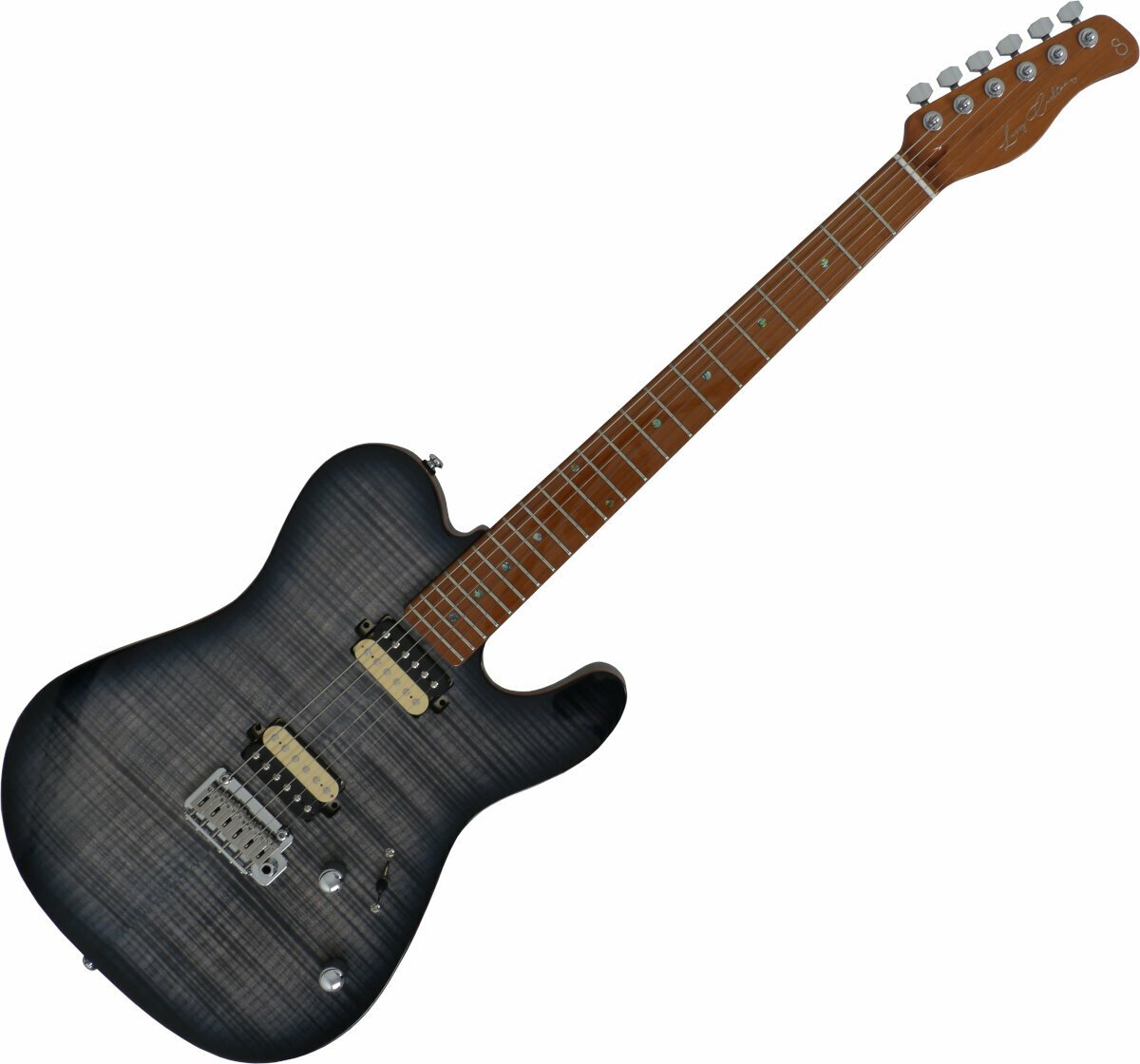 Elektrisk guitar Sire Larry Carlton T7 FM Transparent Black