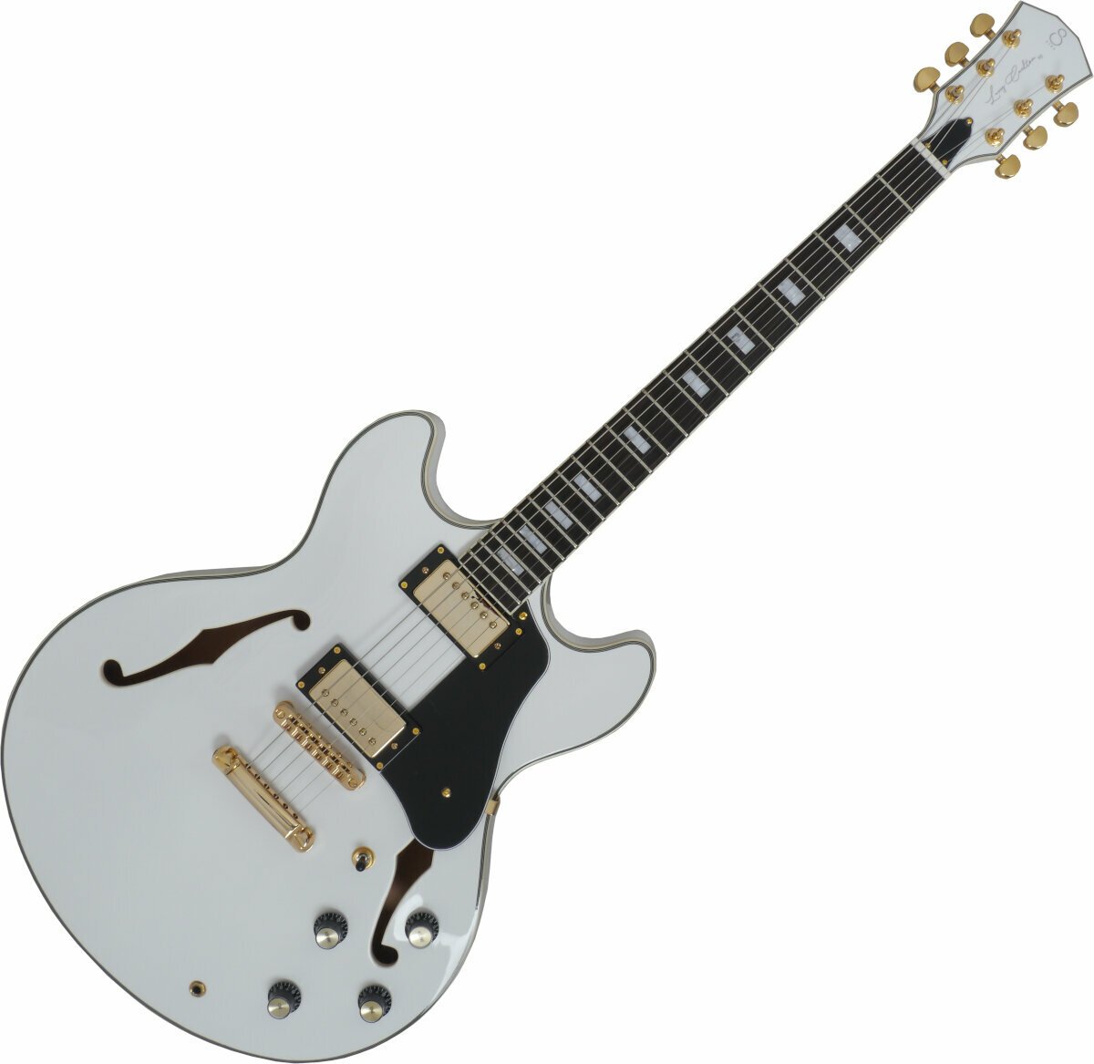 Semi-Acoustic Guitar Sire Larry Carlton H7 White