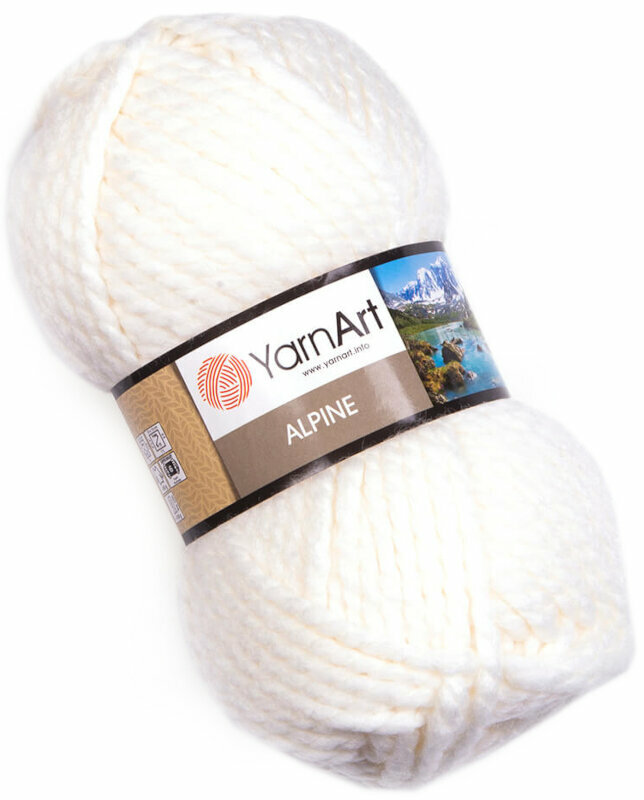 Fios para tricotar Yarn Art Alpine 330 White