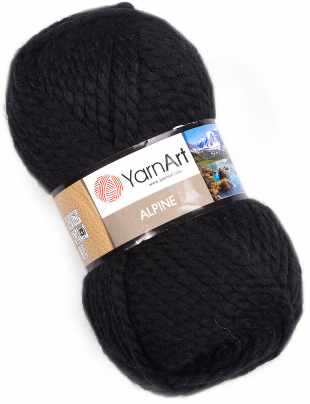 Filati per maglieria Yarn Art Alpine 331 Black Filati per maglieria