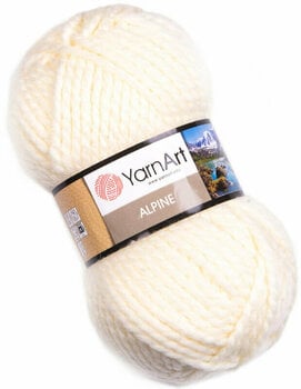 Knitting Yarn Yarn Art Alpine 333 Cream Knitting Yarn - 1