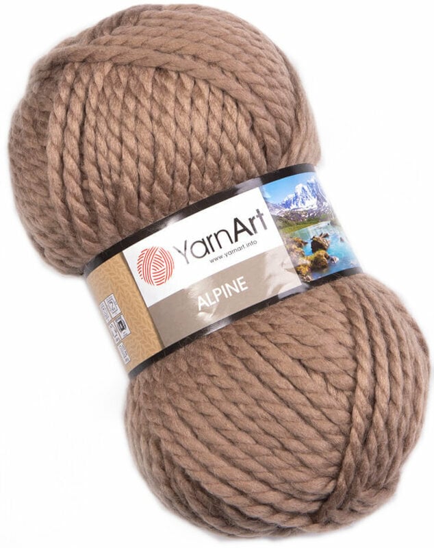 Fios para tricotar Yarn Art Alpine 336 Light Brown