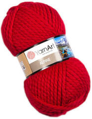 Pređa za pletenje Yarn Art Alpine 340 Red Pređa za pletenje