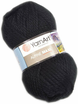 Knitting Yarn Yarn Art Alpine Maxi 661 Black - 1