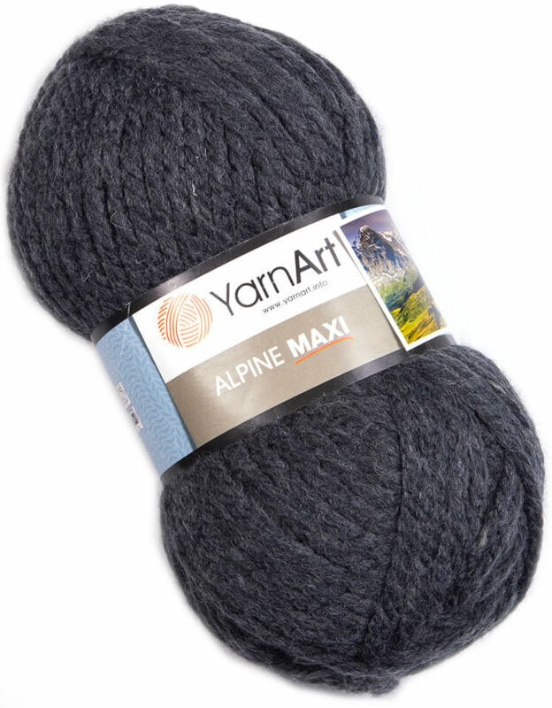 Hilo de tejer Yarn Art Alpine Maxi 664 Gray Hilo de tejer