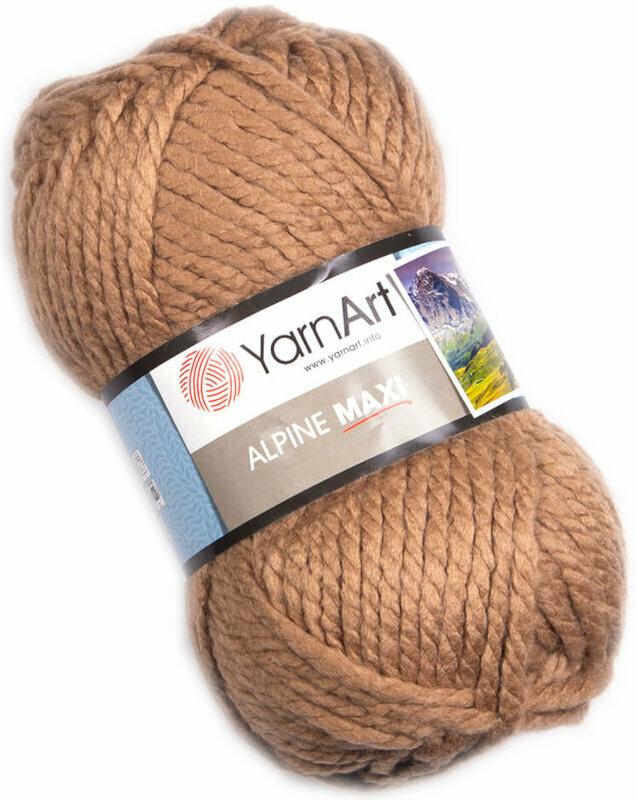 Knitting Yarn Yarn Art Alpine Maxi 666 Light Brown
