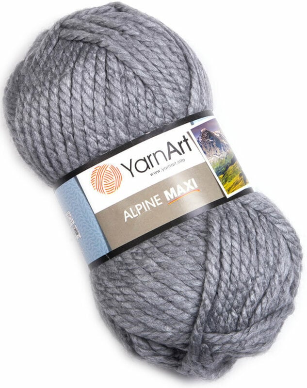 Fios para tricotar Yarn Art Alpine Maxi 669 Silver