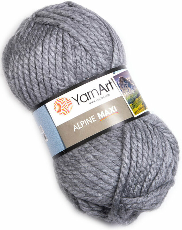 Knitting Yarn Yarn Art Alpine Maxi 669 Silver Knitting Yarn