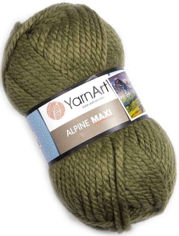 Pređa za pletenje Yarn Art Alpine Maxi 670 Khaki Pređa za pletenje