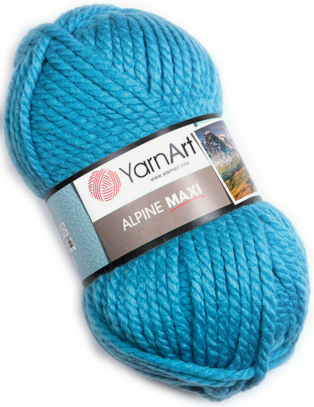 Hilo de tejer Yarn Art Alpine Maxi 671 Blue Hilo de tejer