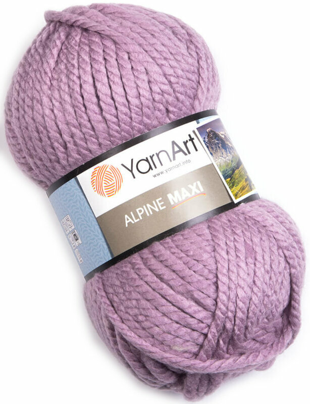 Fios para tricotar Yarn Art Alpine Maxi 678 Light Purple