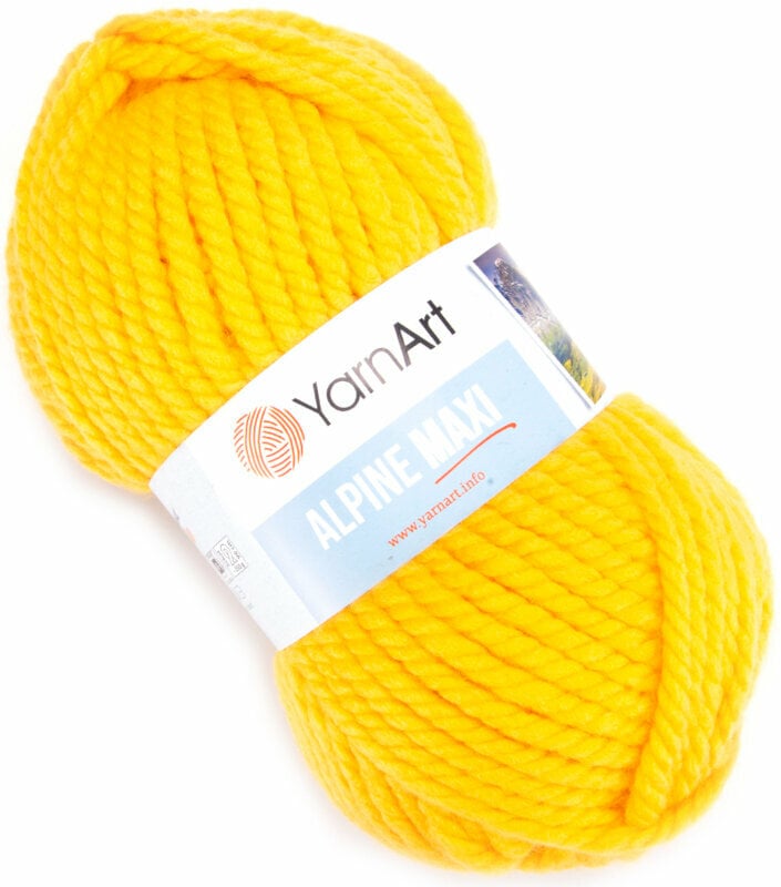 Knitting Yarn Yarn Art Alpine Maxi 679 Yellow