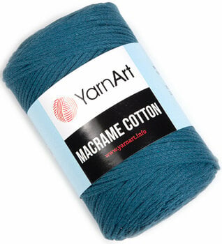 Cordão Yarn Art Macrame Cotton Cordão 2 mm 789 Midnight Blue - 1