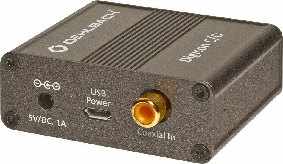 Hi-Fi DAC &amp; ADC-liitäntä Oehlbach Digicon C:O Brown