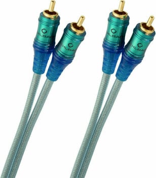 Cable de audio Hi-Fi Oehlbach Ice Blue 1 m Azul-Transparente-Verde Cable de audio Hi-Fi - 1
