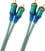 Hi-Fi Audio Cable
 Oehlbach Ice Blue 1 m Transparent Hi-Fi Audio Cable