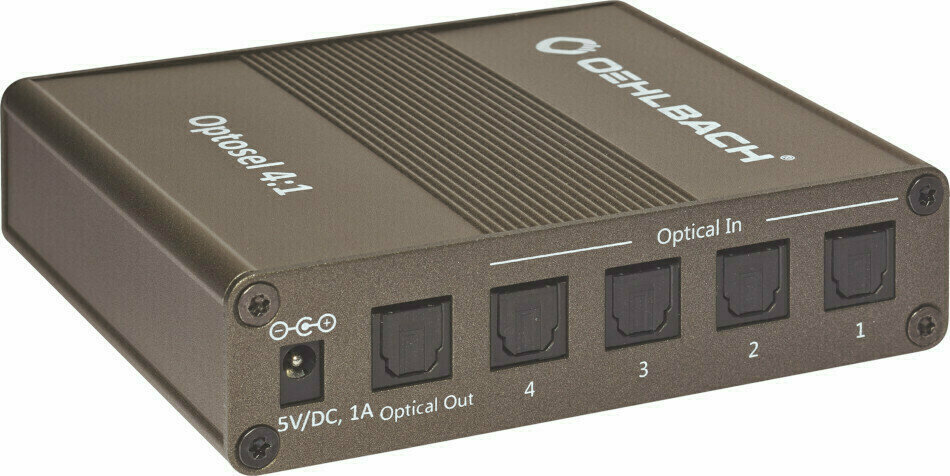 Interfejs Hi-Fi DAC i ADC Oehlbach Optosel 4:1 MKII Brązowy