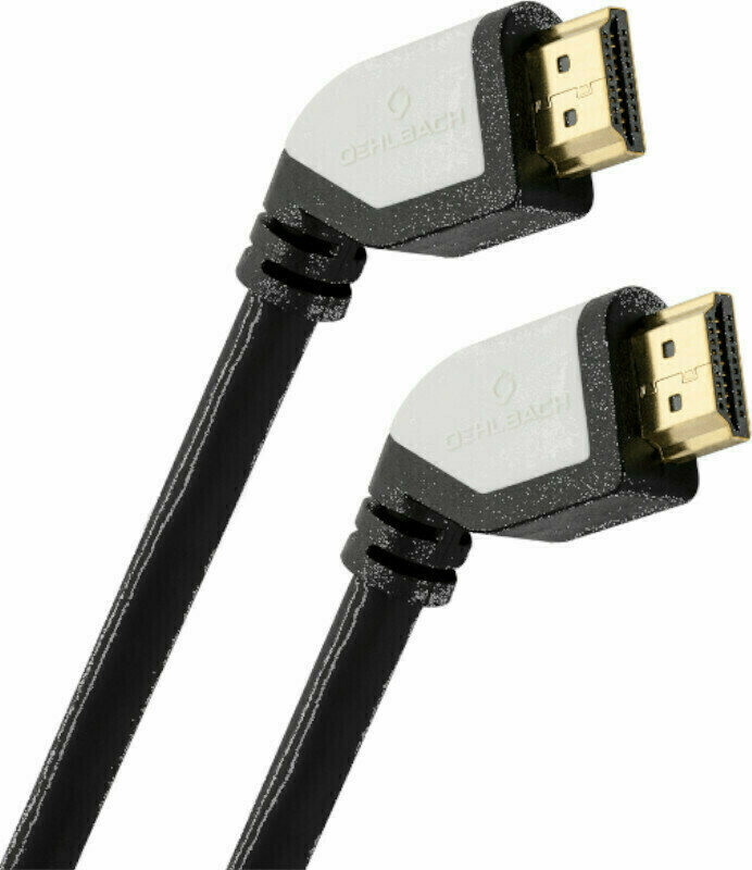 Cable de vídeo Hi-Fi Oehlbach Shape Magic 2,2 m Negro Cable de vídeo Hi-Fi