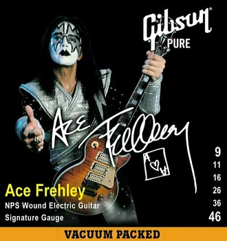 Struny pro elektrickou kytaru Gibson Ace Frehley Signature Electric 009-046 - 1