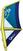 Segel för paddelbräda Kona Segel för paddelbräda Air Rig 4,2 m² Blue-Yellow