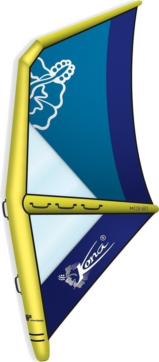 Velas de paddleboard Kona Velas de paddleboard Air Rig 3,2 m² Blue-Yellow