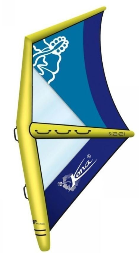 Sejl til paddleboard Kona Sejl til paddleboard Air Rig 2,2 m² Blue-Yellow