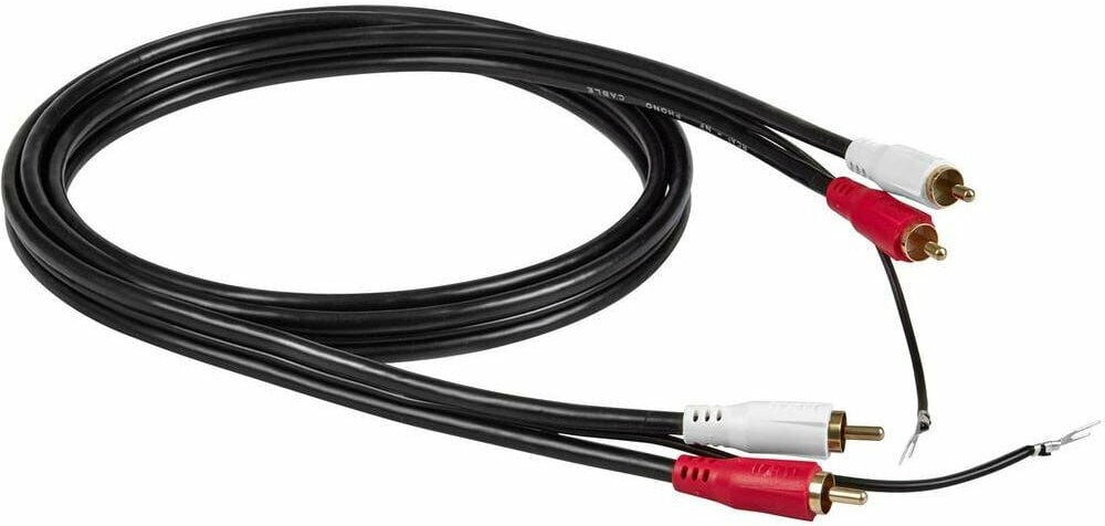 Hi-Fi Audio kábel Oehlbach RCA Phono Cable 1,5 m Fehér-Fekete-Piros Hi-Fi Audio kábel