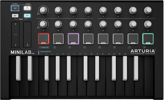 Claviatură MIDI Arturia MiniLab MK II Inverted - 1