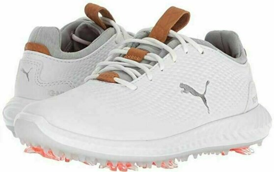 Junior čevlji za golf Puma Ignite PWRADAPT Junior Golf Shoes White US 2 - 1