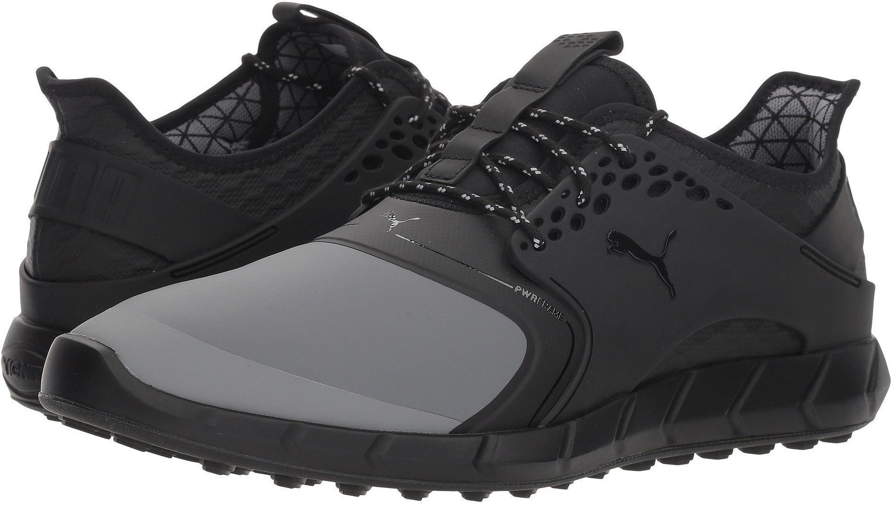 Moški čevlji za golf Puma Ignite PWRSport Pro Mens Golf Shoes Quiet Shade/Black UK 10,5