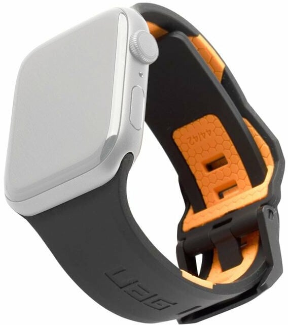 Horlogebandje UAG Civilian Strap Zwart-Orange 44 mm-42 mm Horlogebandje