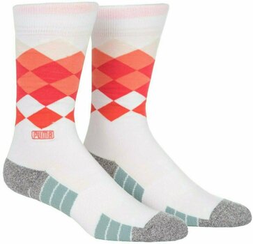 Κάλτσες Puma Fusion Argyle Crew Sock Bright White-Paradise Pink 9-12 - 1