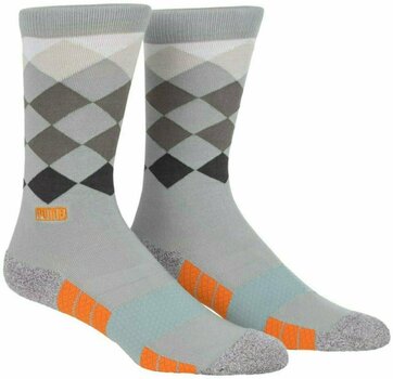 Ponožky Puma Fusion Argyle Crew Sock Quarry-Shocking Orange 9-12 - 1