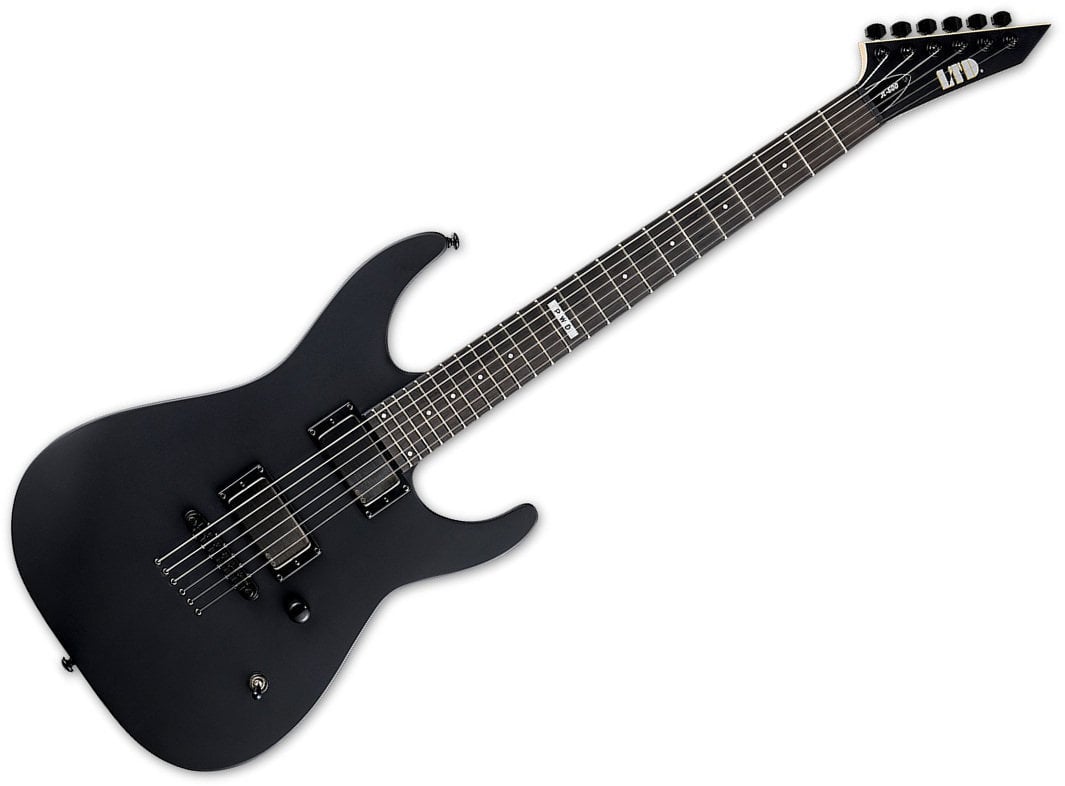 Guitare électrique ESP LTD JL-600 BLKS Jeff Ling Parkway Drive Signature Black Satin