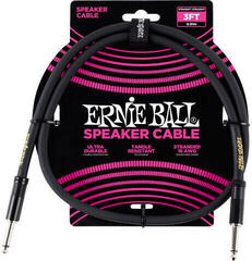 Högtalarkabel Ernie Ball P06071 Svart/Rak - Rak