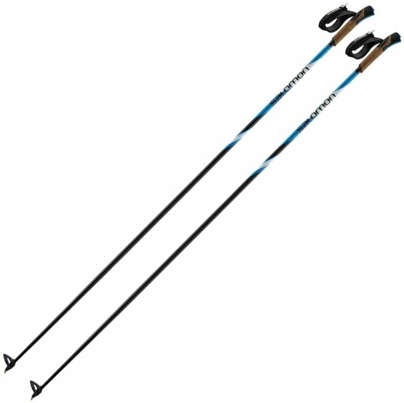 Bastões de esqui Salomon R 30 Click Black/Blue 150 cm